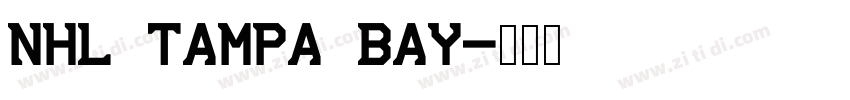 NHL Tampa Bay字体转换